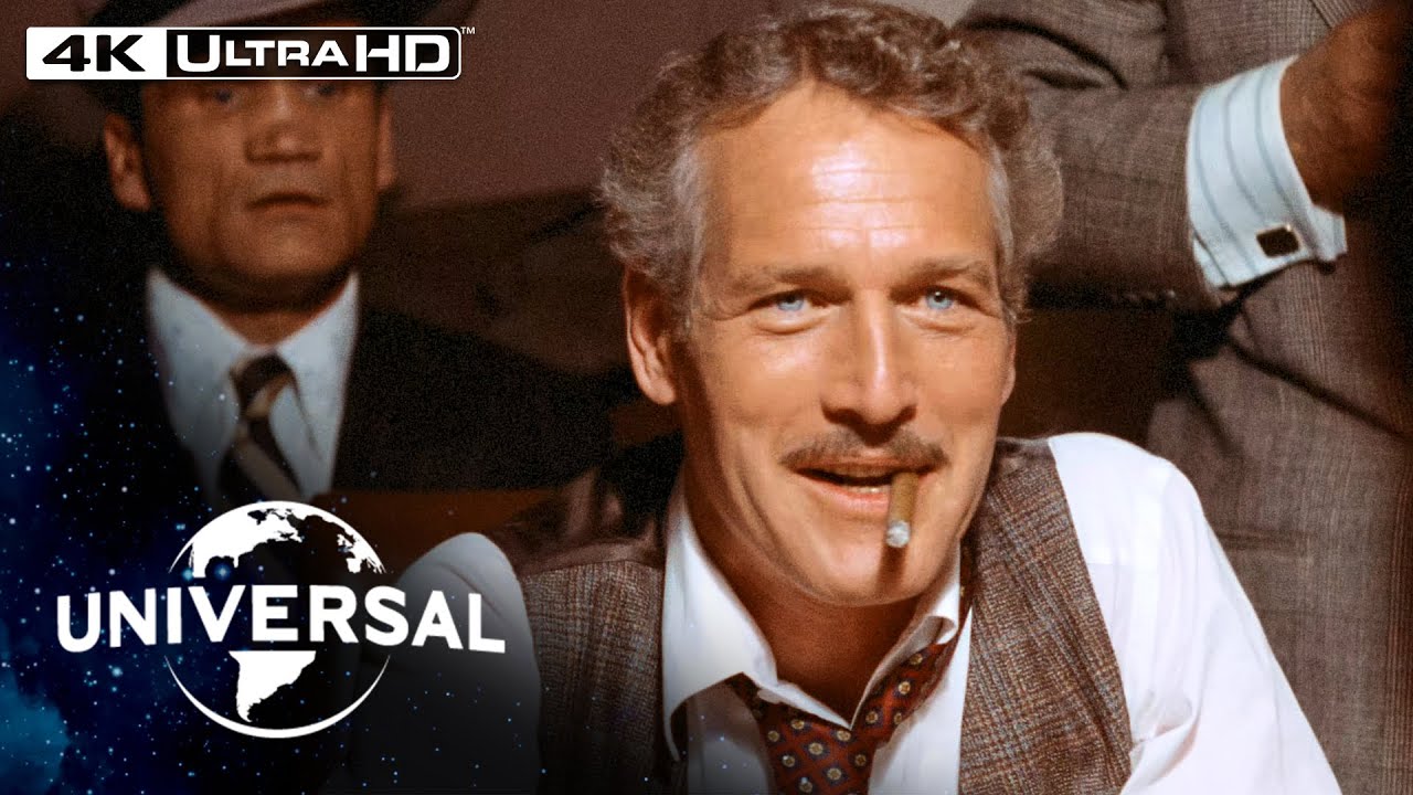 The Sting | Paul Newman Cons a Con Man in a High-Stakes Poker Game in 4K HDR