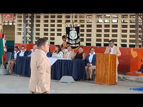 Día de la Bandera Nacional de Ecuador en la Escuela Rosa Borja de Icaza en Palestina, Guayas.
