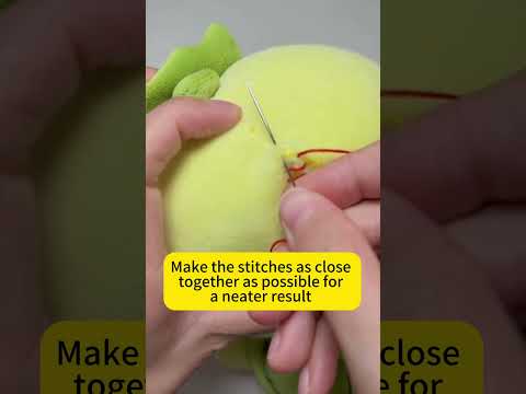 Fix Plush Toy Holes Like a Pro! Master the Invisible Hidden Stitch Technique  #handmadeplush#sewing