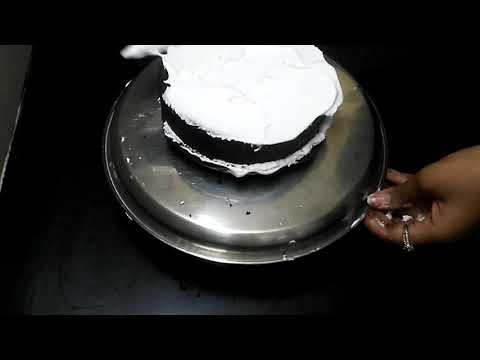 how I decorated my chocolate cake #shorts