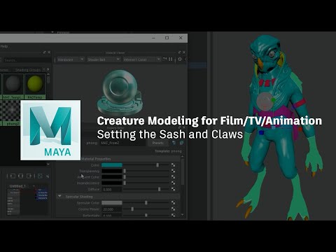 3D Creature Modeling for film with Maya and ZBrush - Lesson 13 / 15