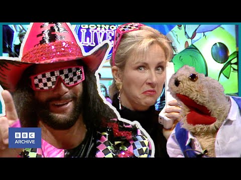 1992: MACHO MAN RANDY SAVAGE on GOING LIVE! | Classic Children's Television | BBC Archive
