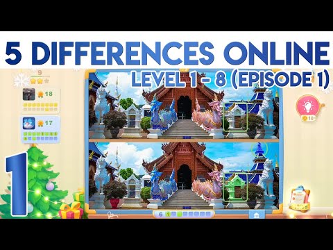 5 Differences Online Level 1 2 3 4 5 6 7 8 [Episode 1] - YouTube