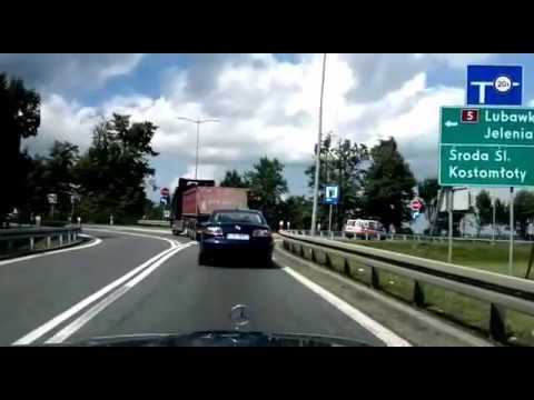 Driving in Poland: Wrocław - A4 - S5 - Stare Bogaczowice