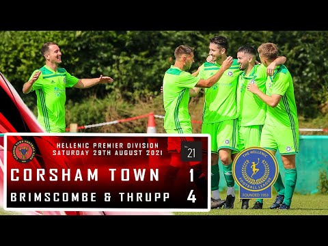 Corsham Town FC 1 V 4 Brimscombe & Thrupp FC - Hellenic Premier Match Highlights