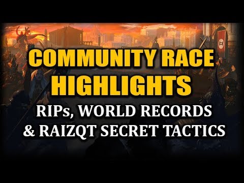 Path of Exile Racing: RIPs, World Record Vacuum Cleaner Kill & RaizQT Secret Tactics