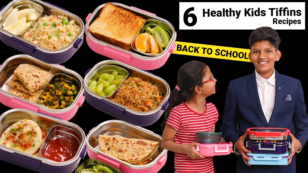 ६ झटपट और हेल्दी टिफ़िन बच्चों के लिए | 6 Tiffin Recipe by Kabita | Lunch box Recipes |Kabitaskitchen