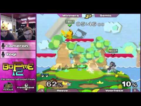 BoPME 12 Melee - Voorhese (Pikachu) vs. Reeve (Marth) Winners Semis