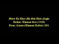 Glory To Thee My God This Night Lyrics (Canon) # Evening Hymns