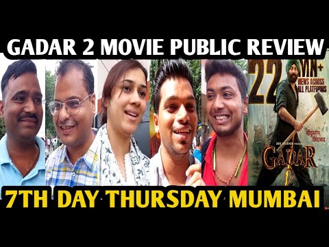 Gadar 2 Movie Public Review | 7th Day Thursday | Sunny Deol | Ameesha Patel | Anil Sharma