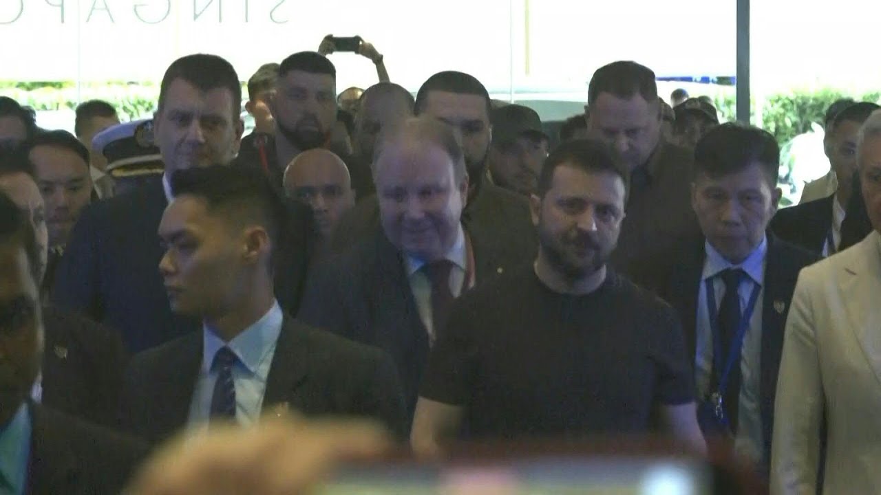 Zelensky arrives in Singapore for security forum | AFP