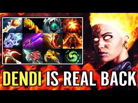 Best LINA Carry Ever Dendi is Real BACK Dota 2 Carry GAme 7.12