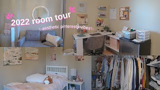 ROOM TOUR 2022 *aesthetic pink pinteresty bedroom*