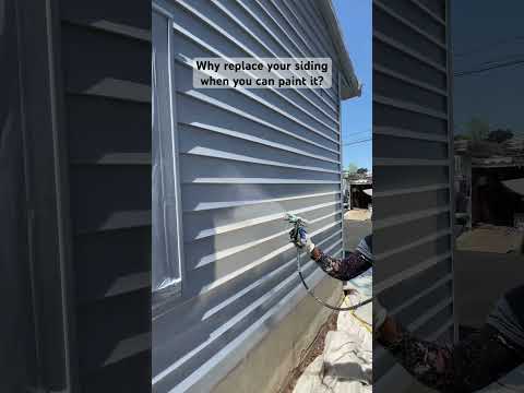 Painting vinyl siding using Sherwin Williams Vinyl-Safe formula