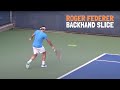 Roger Federer Backhand Slice - Slow motion