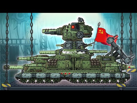 RETURN OF THE KV-44. THE MONSTER OF THE USSR? - Cartoons about tanks