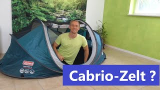 Was ist ein Cabrio-Zelt? - geniale Funktionen und Abbau des Coleman Fast Pitch Pop Up Zelt Galiano 2