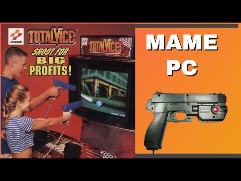 Total Vice Arcade Full Gameplay (2021) Light Gun Shooter MAME PC Konami totalvice playthrough