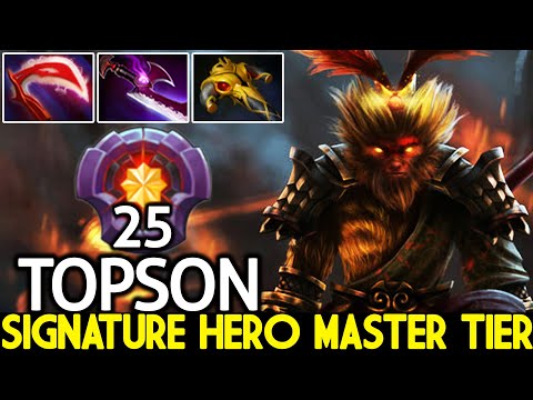 TOPSON [Monkey King] Signature Hero Mid is Back Master Tier Level 25 Dota 2