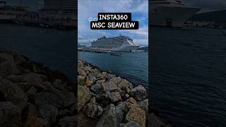 Insta 360 x4  Camera de Ação MSC SEAVIEW cruzeiro navio Santos @insta360navios  #insta360   #shorts