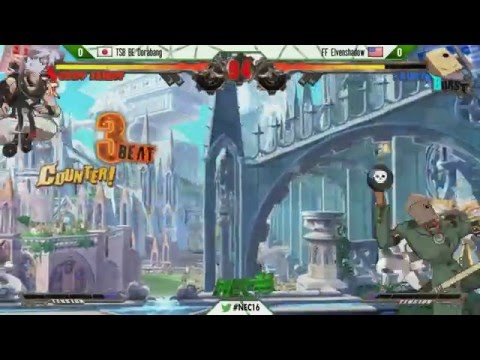 NEC16 - GGXRD - Top 8 - TSB BE Dorabang (Chipp) vs FF Elvenshadow (Faust)