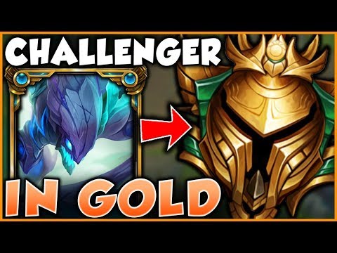 WHAT HAPPENS WHEN THE RANK 1 KHA'ZIX PLAYS IN GOLD ELO?! - League of Legends