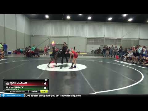 97 Lbs Round 6 (8 Team) - Carolyn Geckler, Ohio Vs Alicia Kenfack, North Dakota 1f0d
