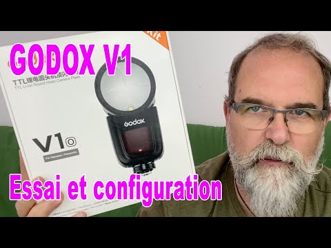 Flash Godox V1 Essai et configuration - EN FRANÇAIS