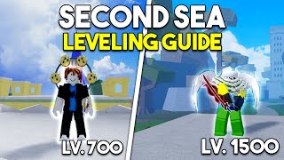 BEST WAY On How To Levelup FAST In The Second Sea Level 700 - 1500 | Blox Fruits