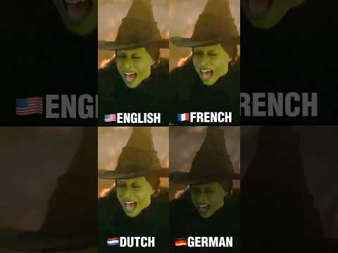 Defying Gravity by Cynthia Erivo from WICKED in Different Languages #shorts #wicked #cynthiaerivo