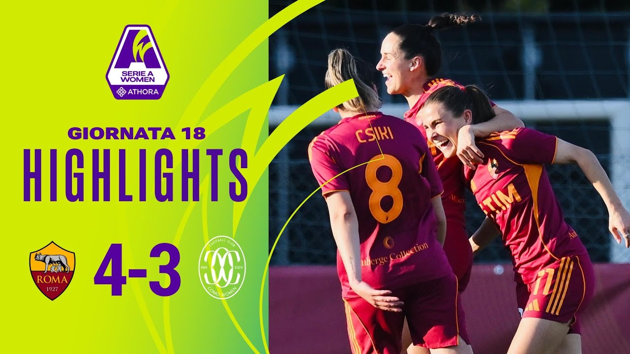 AS Roma vs Como Highlights