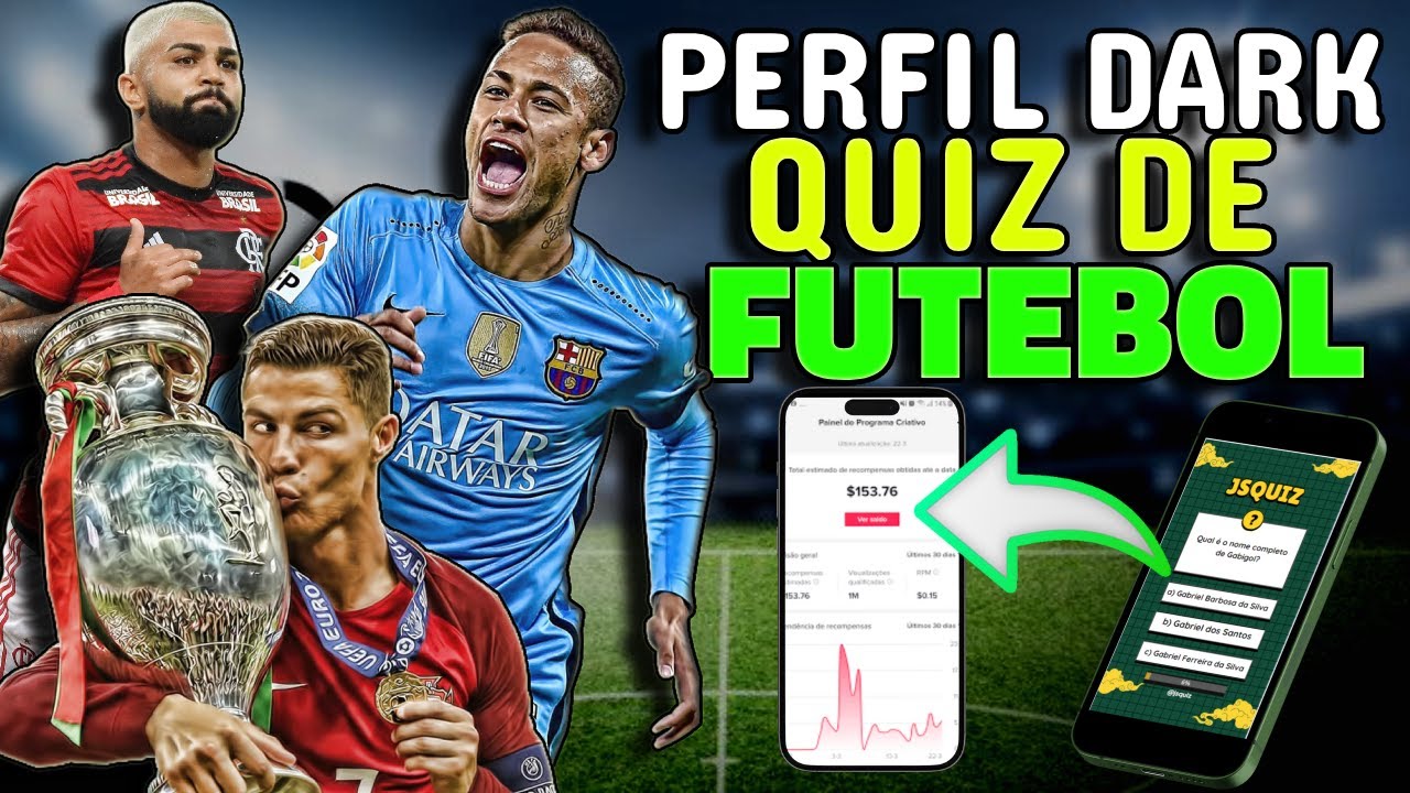 Como fazer VÍDEOS DE QUIZ DE FUTEBOL PARA CANAL DARK NO YOUTUBE, TIKTOK, INSTAGRAM E KWAI