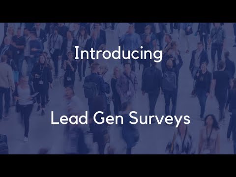 Introducing Lead Generation Surveys Video