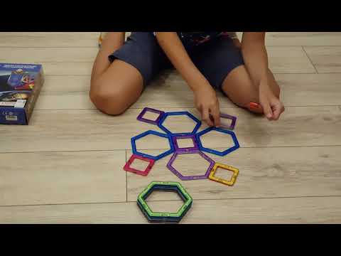 Строим шар из магнитного конструктора Magplayer.