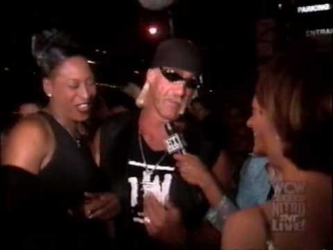(4.7.1997) Road to Slamboree '97 Part 5 - Hogan with Rodman dressed as a Drag Queen at Movie Premier