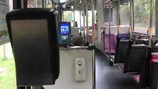 MAN A22 E5 Bus Svc 518 ride in rainy weather