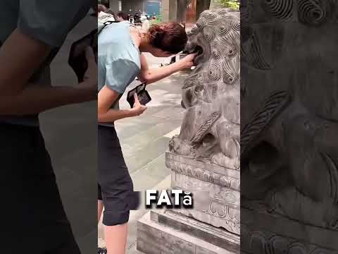 Doar cei puri pot scoate piatra din statuie 🦁✨