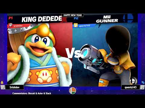 Srishdev (Dedede) vs qwertz143 (Mii Gunner) - SSB India January 2022