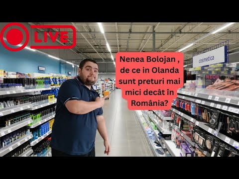 LIVE - Cât de scumpă este Olanda - preturile de la raft din supermarket in Olanda 