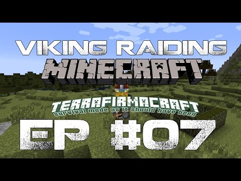 Viking Raiding: Minecraft TerrafirmaCraft Ep #07 - Hide and Pick