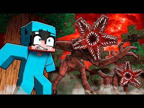 Sobreviví al DEMOGORGON de Stranger Things en Minecraft!