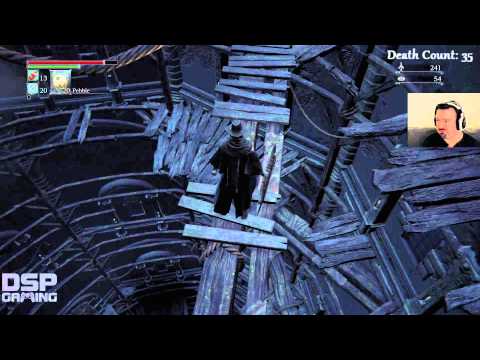 Bloodborne playthrough pt43 - Hidden Cathedral Tower/Taking the PLUNGE (long)