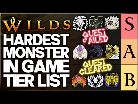 Monster Hunter Wilds - ALL Monsters Ranked Easiest to Hardest - Best Tier List -  Ranking & More!