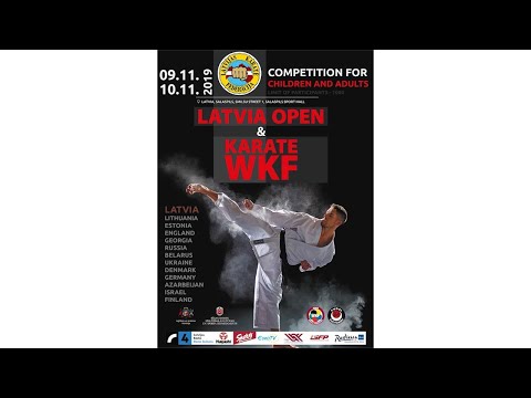 Latvia Open Karate 2019  Tatami 1