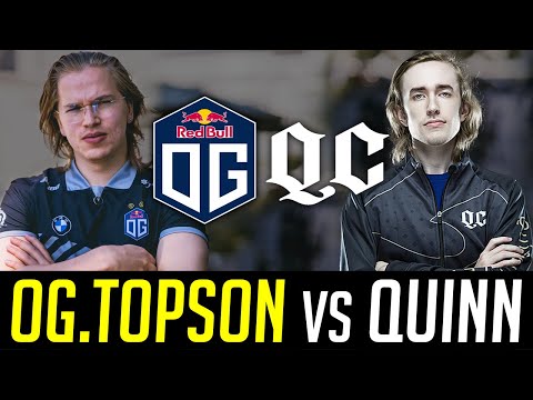 Topson vs. 12,000 MMR "Quinn" - OG vs. Quincy Crew Mid  Laner DOTA 2