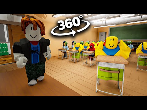 ROBLOX Characters Appear In YOUR School - 360º/VR (fanmade)