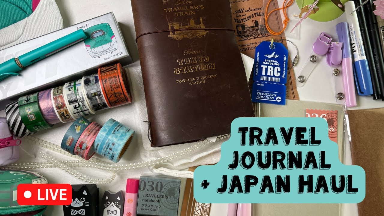 π΄ Live: Travel Journal with Me + Fountain Pen Haul