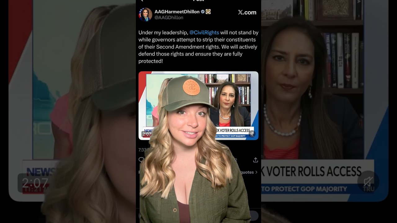 Dhillon: Civil Rights Division Will NOT Stand By #2ndamendment #shortsfeed #shortsvideo #shorts