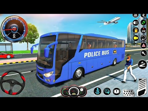 Police Prisoner Bus Transport Simulator 3D - US Police Bus Service Driver Android Gameplay