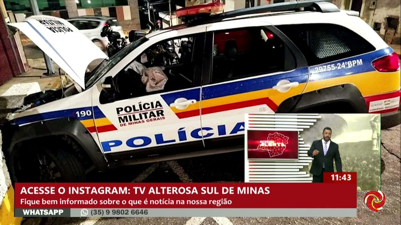 Policiais ficam feridos após perseguição em Varginha